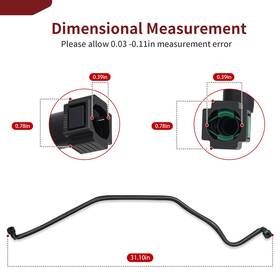 Moto1988 2521226 Fuel Line Assembly For Polaris Ranger Xp 900 1000 Crew 2013 2014 - 2019