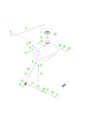 0454031 Polaris Fuel Tank Vent Hose Genuine Oem Part Qty 1