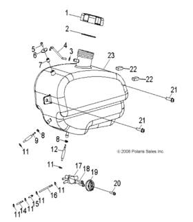 0454825 Polaris Fuel Hose With Sleeve Genuine Oem Part Qty 1