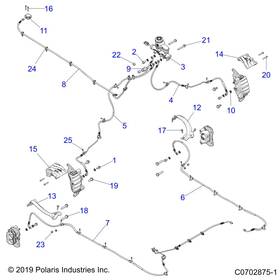 1913453 Polaris Brake Line Front Left Genuine Oem Part Qty 1