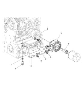 3040203 Polaris Hose Pipe Inlet Oil Cooler Genuine Oem Part Qty 1