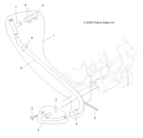 3090227 Polaris Hose-cam Genuine Oem Part Qty 1