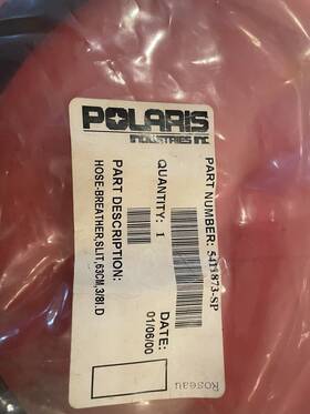 Polaris 5411873 New Oem Hose Breather Slit 2004 Scrambler 500 4x4 In Bag