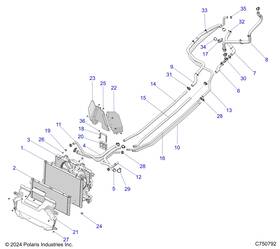 Polaris 5416569 Radiator Hose Ht Out Genuine Oem Part Qty 1