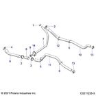5417654 Polaris Hose-bypass 3/8 In Formed