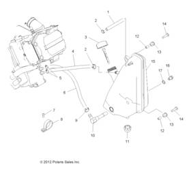 8450096-100 Polaris Fuel Line Goodyear Genuine Oem Part Qty 1