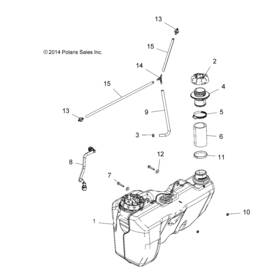8450126-27 Polaris Vent Line 27 Cm Genuine Oem Part Qty 1