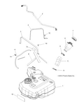 Polaris 8450126-50 Vent Line Genuine Oem Part Qty 1