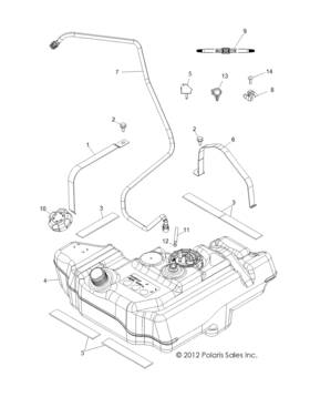 8450126-82 Polaris Vent Hose 82 Cm Genuine Oem Part Qty 1