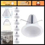 6" Recessed Can Light Trim Air Tight Baffle, Ic-rated, Anti-glare, White, Pa. Fixed Price $89.99.