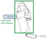 Kawasaki Oem 2012-2023 Brute Force 750 Exhaust Duct 14073-0734. Fixed Price $23.65.