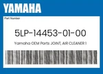 Yamaha Genuine Joint, Air Cleaner 5LP-14453-01-00. Fixed Price $51.44.