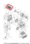 New Oem Yamaha Eps Air Filter Holder Guide. Fixed Price $29.95.