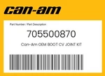 Can-am Genuine Boot Cv Joint Kit 705500870. Fixed Price $43.98.