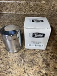 Victory Motorcycles Chrome Oil Filter For All Freedom Models Mfr 2875246. Fixed Price $15.00.