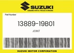Suzuki Genuine Joint 13889-19B01. Fixed Price $17.39.
