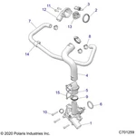 Polaris 2014-2020 Rzr Xp 1000 Hose Water Pump Out Med Oem 5415803. Fixed Price $25.95.