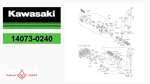 Kawasaki Oem 14073-0240 Diesel A/c Blow Duct From Japan. Fixed Price $112.17.