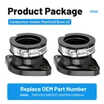 Carburetor Intake Manifold Boot 2PCS For Polaris Wide Trak 1990 1991 1992-2008. Fixed Price $21.99.