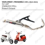 Exhaust Pipe Muffler Scarico Escape Chappement Vespa Sprint Primavera 125/150. Fixed Price $224.00.