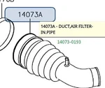 Kawasaki Oem Air Filter Intake Pipe Duct 14073-0193. Fixed Price $30.57.