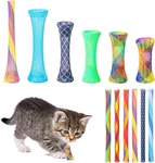 60 Pcs Cat Spring Toys Kitten Colorful Fun Tubes Indoor Interactive. Fixed Price $13.00.