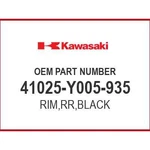 Kawasaki Rim,rr,black 41025-Y005-935 Oem New. Fixed Price $134.01.